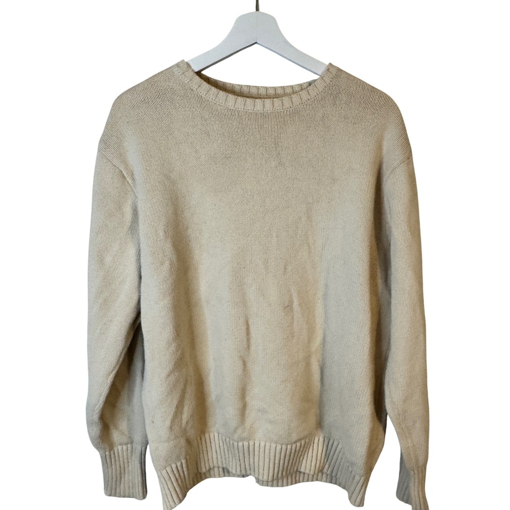 J. Galt‎ Pullover Sweater Oversized Cotton Cream Womens Brandy Melville MH320